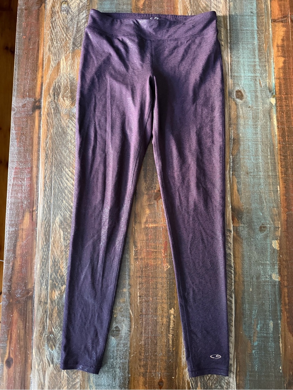 C9 CHAMPION Women’s S DUODRY Purple Shimmer Athletic Leggings | SKU 0577